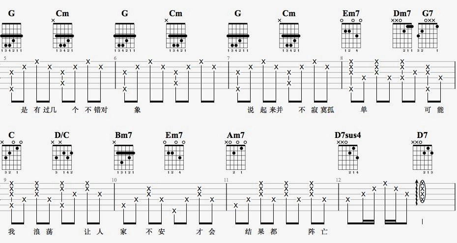 说谎吉他谱3