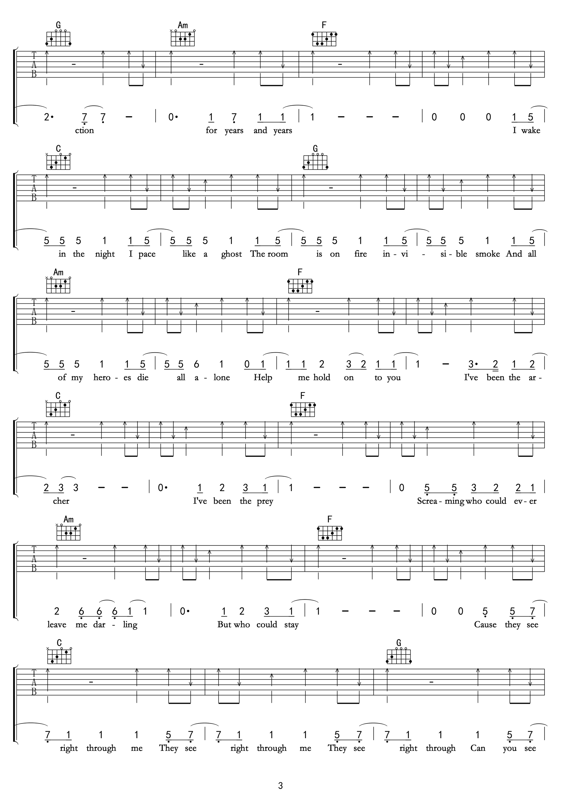 The Archer吉他谱 Taylor Swift-3